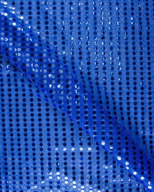 Round Glitter Fabric Royal Blue - Tissushop
